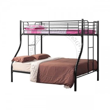 Double Deck Bunk Bed DD1055 - Super Single Top and Queen Bottom